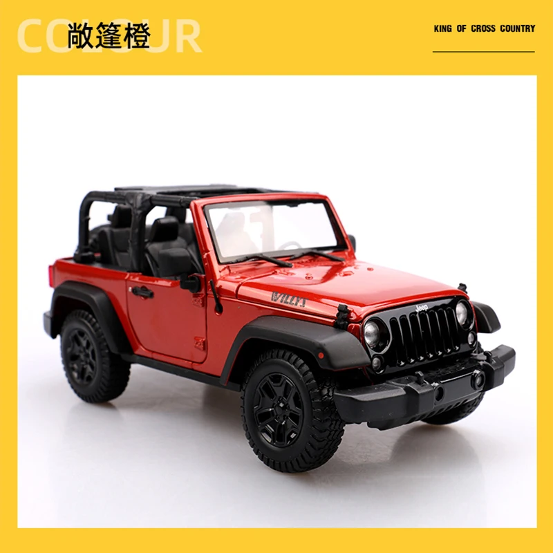 Maisto 1:18 2014 JEEP Willys Wrangler Topless Static Die Cast Vehicles Collectible Model Car Toys