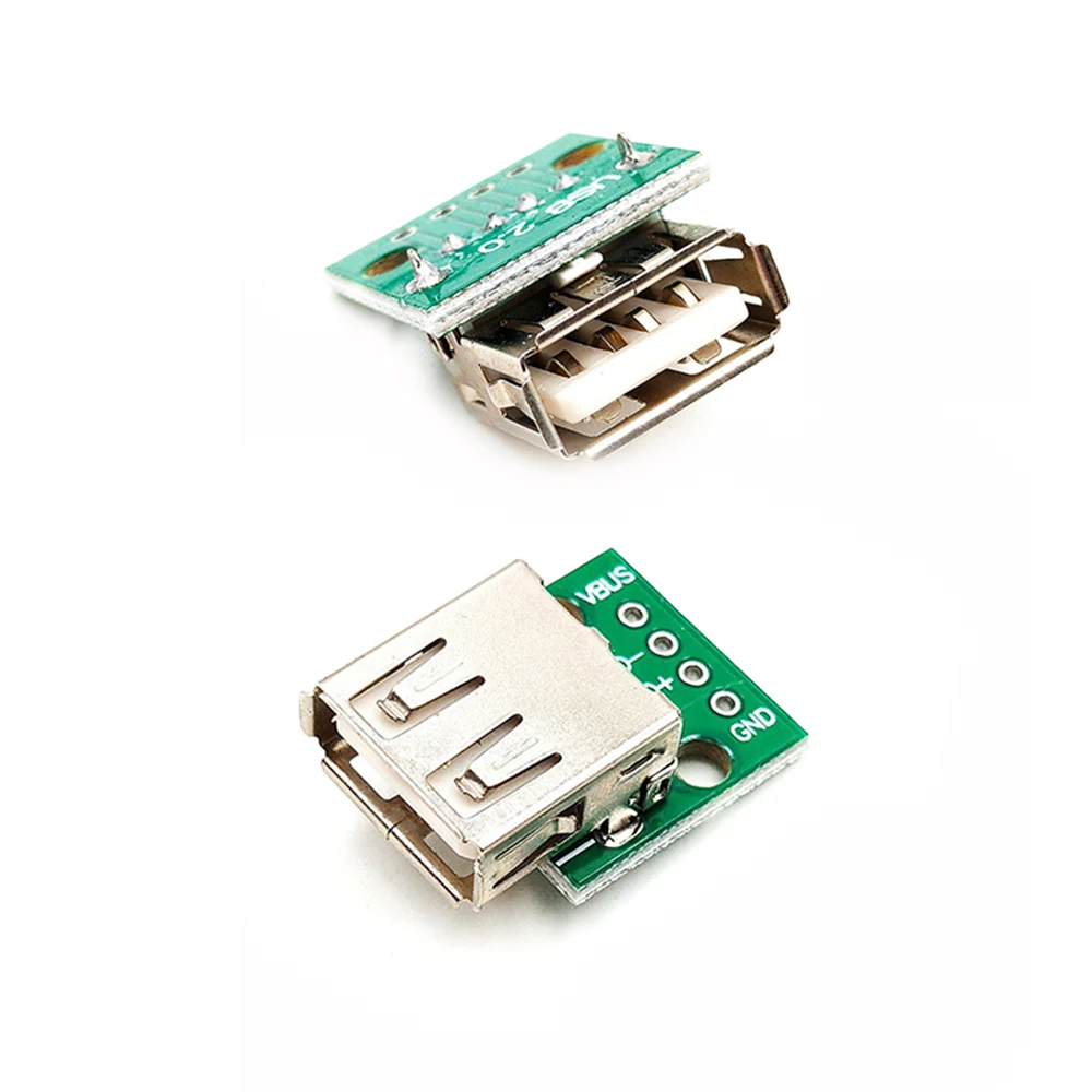 5 Stuks Type Een Vrouwelijke Usb Naar Dip 2.54Mm Pcb Connector Vrouwelijke Usb Printplaat Connector Usb Pcb Socket Usb Connector