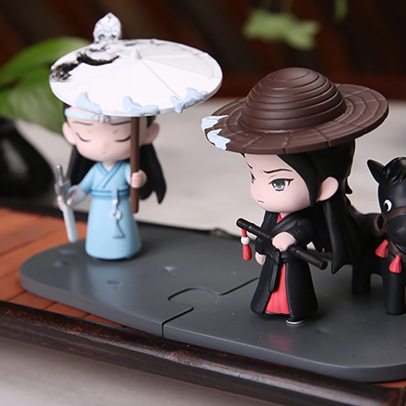 Cartoon Blind Box Wei Wuxian Lan WangJi Blind Box Creative Mo Dao Zushi Anime Toy Figure Mystery Box LC101