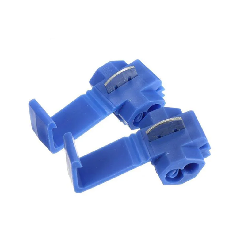 50 blue wire breaking and stripping free auto power take-off connectors, quick split and parallel buckle 10A wiring terminal