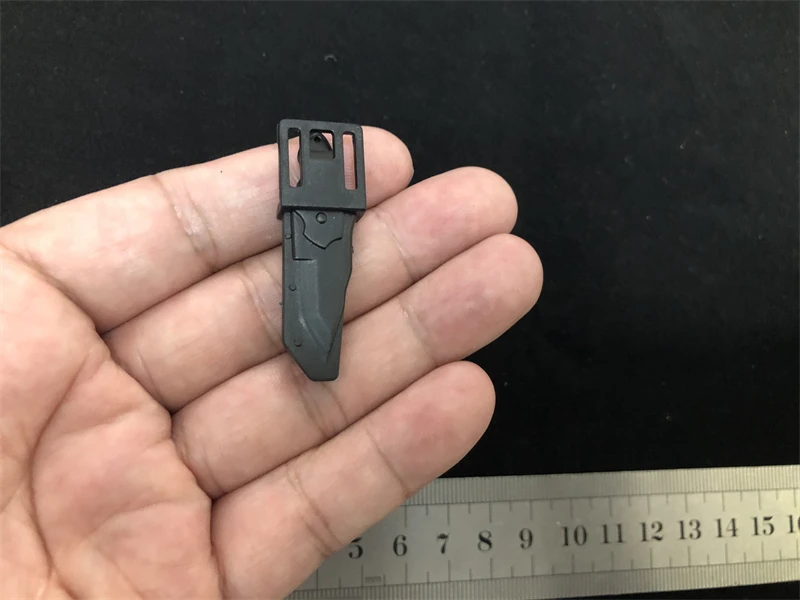 1/6 Scale Plastic Tactical Knife and Scabbard Model Black Classic Tactical Dagger Accessories Model for 12 Inch Action Figure