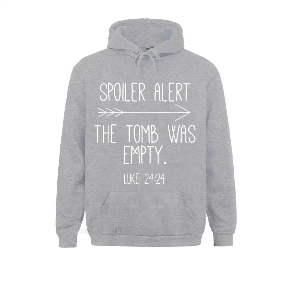 Spoiler Alert The Tomb Was Empty Shirt Christian Easter Hot Sale Manga Sweatshirts Boy Hoodies Normal Hooded Pullover Father Day