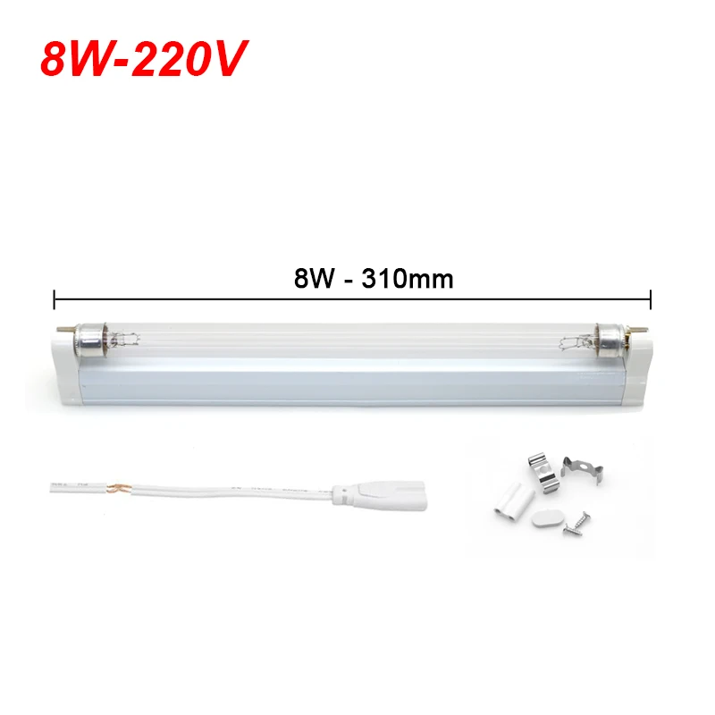 UVC Quarz Uv Lampe 220V 240V 6W 8W UV-Licht Sterilisator T5 Rohr Birne LED Ozon bakterizide Lampe Keimtötende Desinfektion