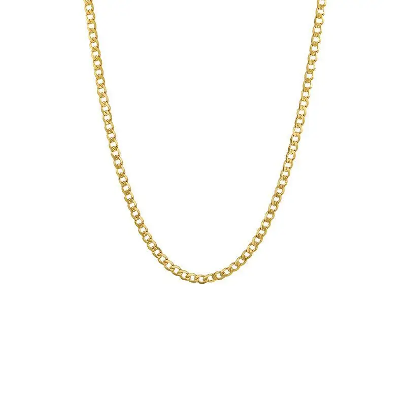 XP Jewelry -- ( 50 cm x 2 mm )  24 k Pure Gold Color Small Figaro 1:1 chain Necklaces For Men Women Fashion Jewelry Good Quality