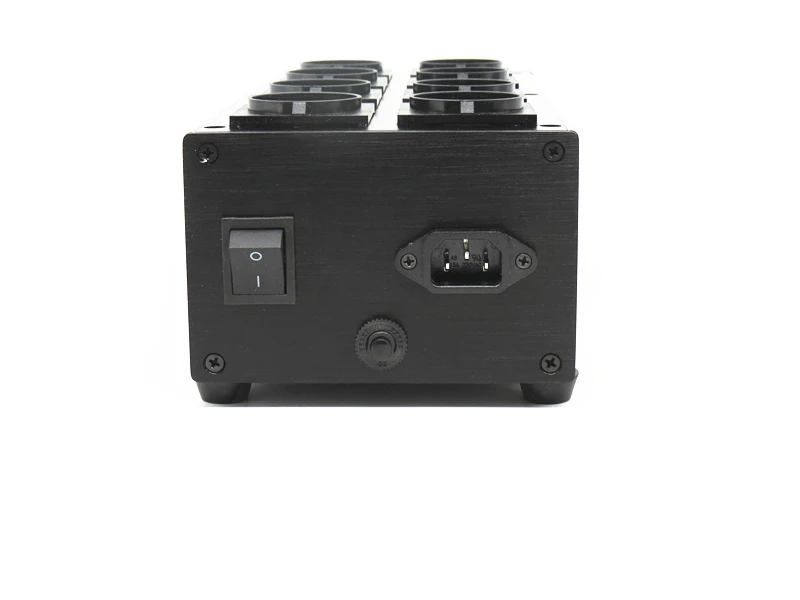 Alta fidelidade filtro de energia áudio ruído ac filtro de energia condicionador de energia purificador proteção contra surtos com tomadas da ue tira energia