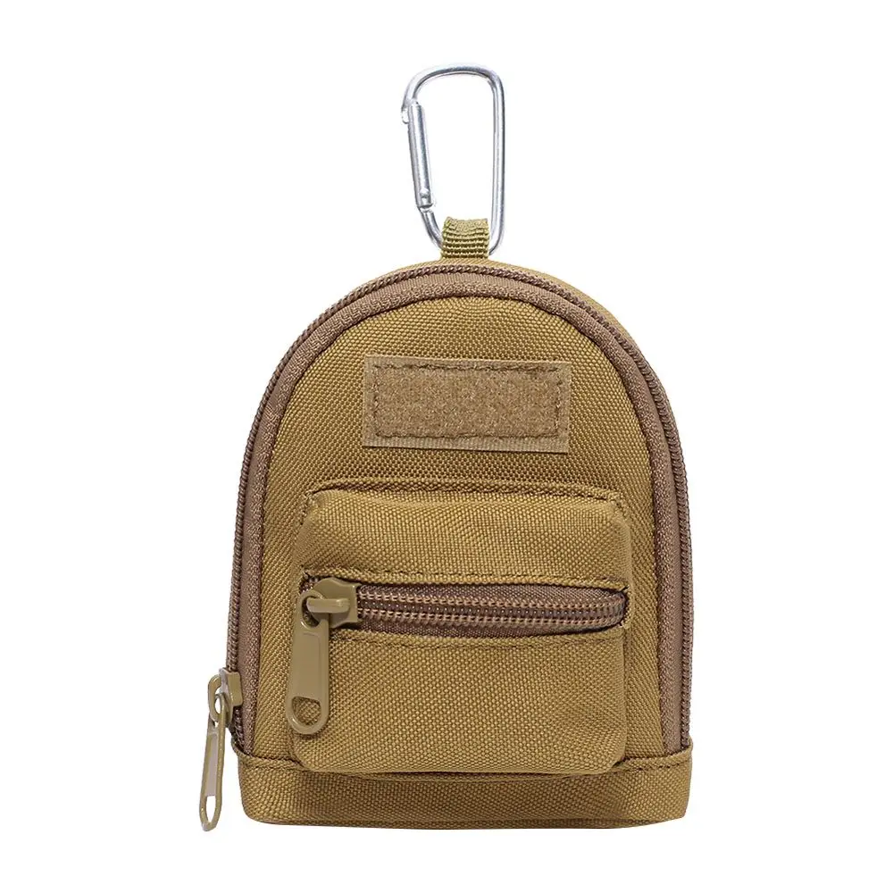 

1000D for Camping Hiking Coin Purse Outdoor Tool Bag Nylon Wallet Waterproof Fanny Pack with Carabiner Molle Case Waist Bag