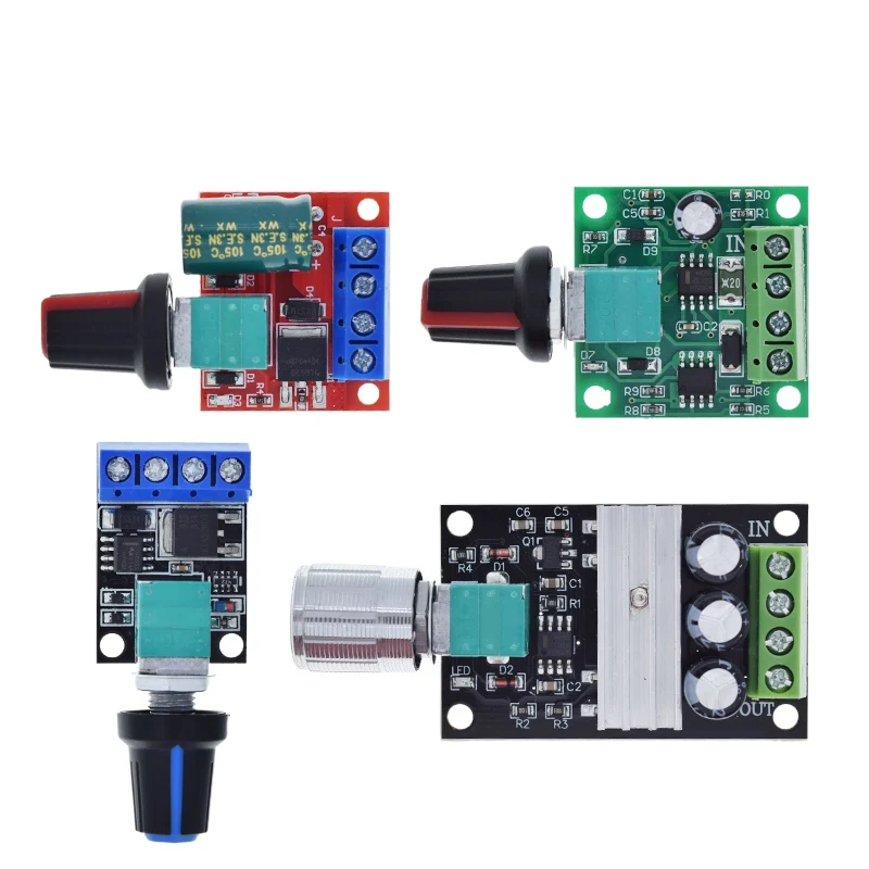 DC 1,8 V-35 V 2A 3A 5A 10A 30W 80W 90W PWM Motor Drehzahlregler Niederspannung Motor Drehzahlregler PWM Einstellbares Antriebsmodul – Detail 5
