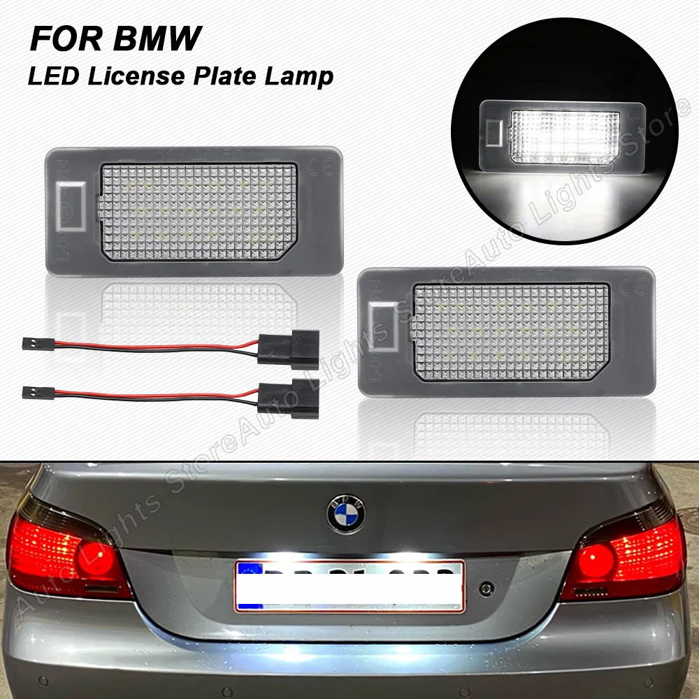 

2X LED License Plate Light For BMW 1/2/3/4/5/X Series E39 E46 E60 E61 E82 E84 E90 E91 E92 E93 F10 F11 F22 F23 F30 F31 F32 F33 X1