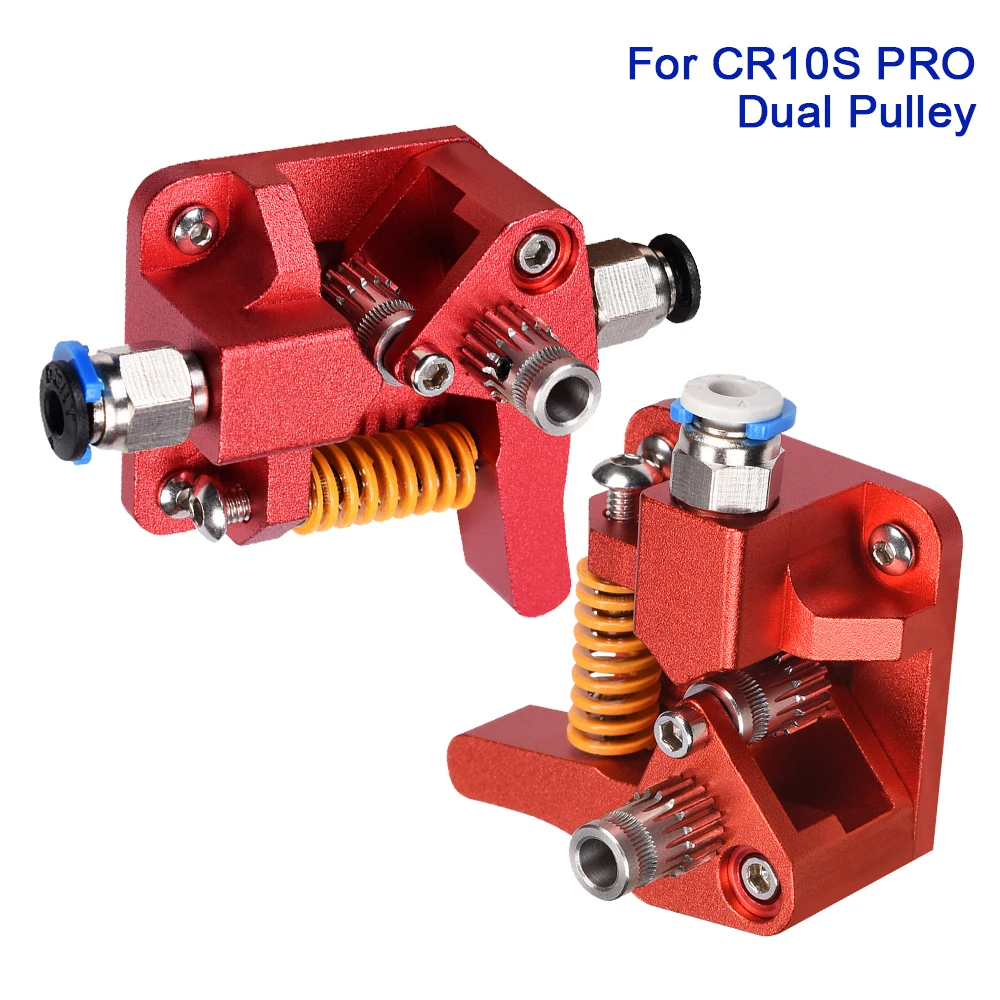 

Double Pulley MK8 Extruder Btech Dual Gear Aluminum Extrusion Extruder Upgrade Kit 3D Printer Parts CR10 CR10S PRO Feed 1.75mm
