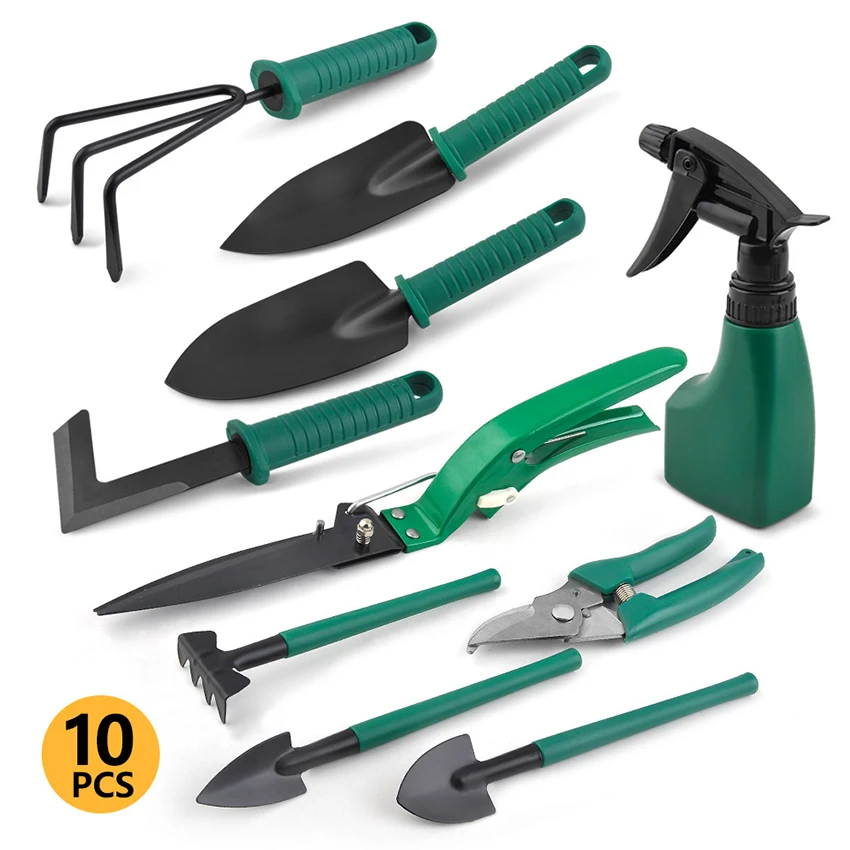 Multi-Purpose Gardening Tool Set, Garden Utensils, Shovel, Rake, Shovel, Scissors, Watering Can, Garden Supplies, Sprayer, 1 Set