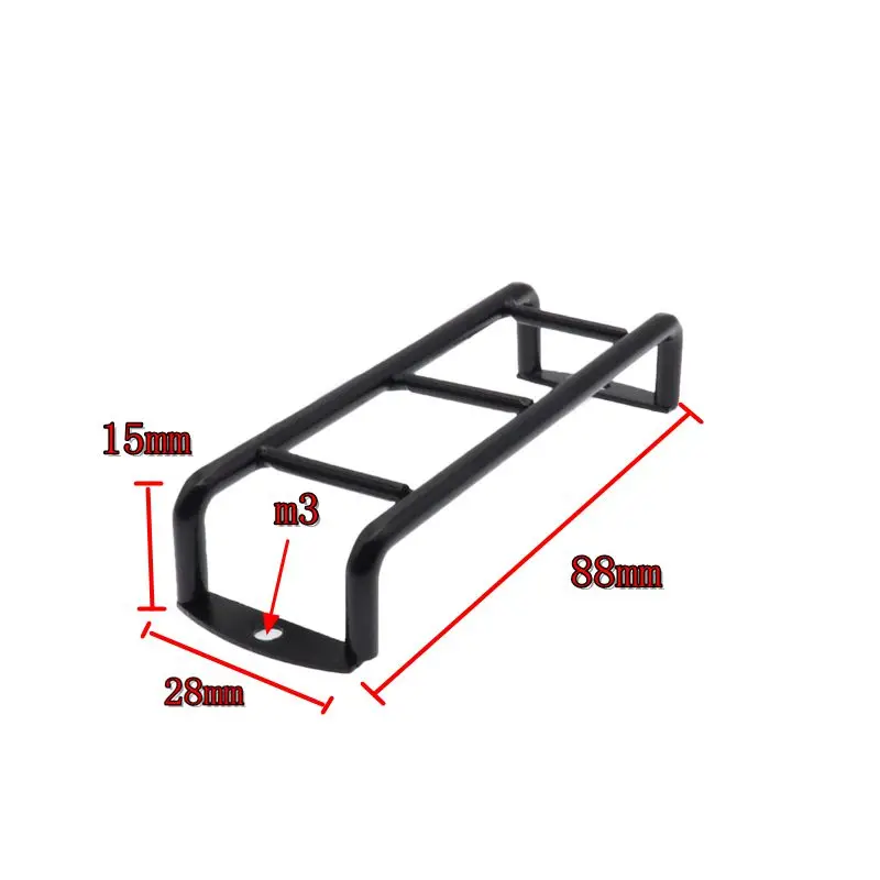 1 sztuk Metal drabina wspinaczkowa drabina tylna schody dla 1/10 zdalnie sterowany samochód gąsienicowy Traxxas TRX4 Benz G500 Axial SCX10 90046 D90