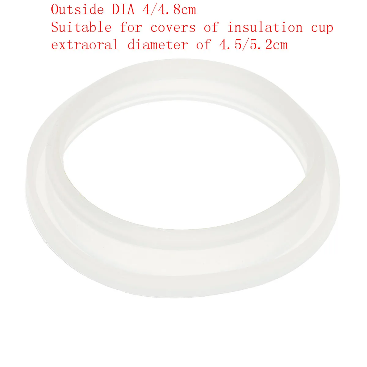 10Pcs Silicone Sealing O Rings Gaskets 4/4.8cm Outside DIA Vacuum Bottles Sealing Ring Pad Fasteners for 4.5/5.2cm Thermoses Lid