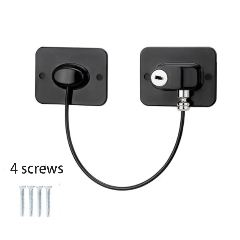 Window Lock Easy Install Child Security Protective Wire Cable Lock Door Restrictor Window Stopper Limiter Home Children