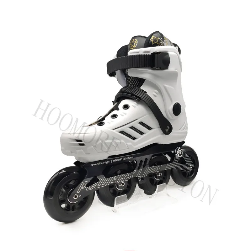 4 Wheels 84mm Roller Skates Shoes with Multiple Functional 3 Wheels 90mm Inline Skating Patins with 84A 4X84 3X90 Street Road PS