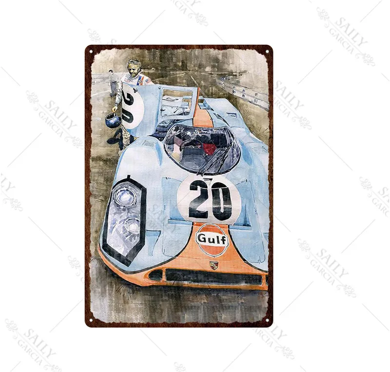 Gulf Gasoline Metal Poster Plaque Vintage Wall Art Metal Tin Sign Decor Garage Man Cave Pub Bar Gas Station Metal Sign