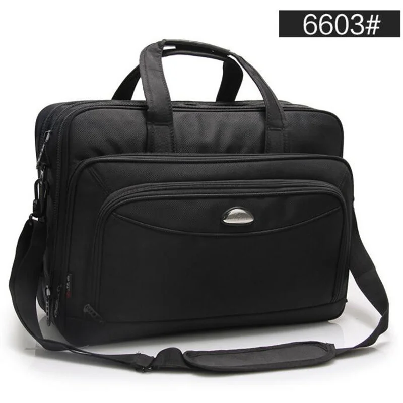 Imagem -02 - Malas Portáteis Impermeáveis para Homens Grande Capacidade 17 Preto Bolsas para Notebook Viagem Masculina Bolsa de Ombro para Macbook hp Dell Lenovo