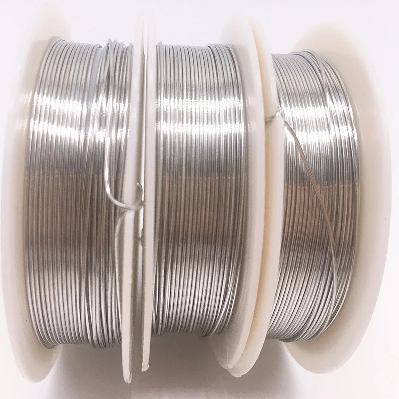 1pcs 0.2-1.0mm, Brass Copper Wires Beading Wire For Jewelry Making silver colors