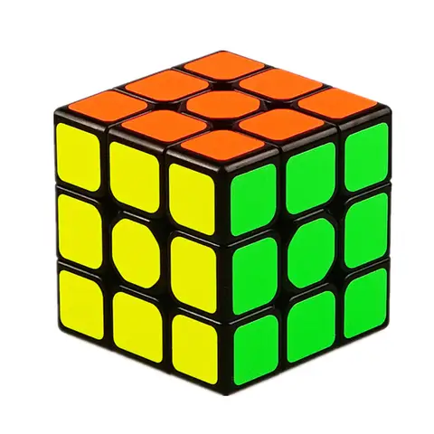 CASSE-TETE,black--Cube magique noir magnétique, pyramide Mofangge, MS