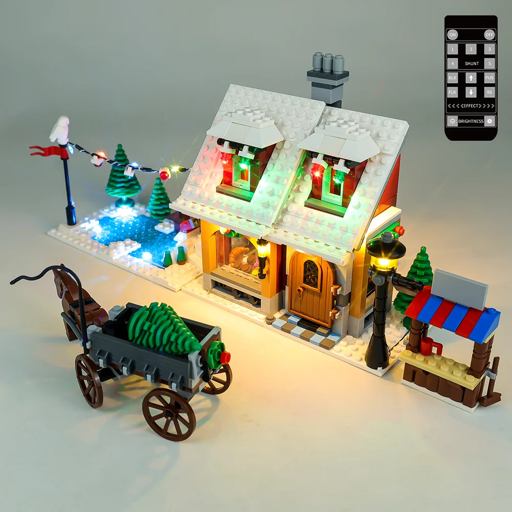 LED Light Kit For Christmas Gift Creator 10216 Winter Village Bakery Toys Building Blocks Bricks Collectible Lamp Set No Model