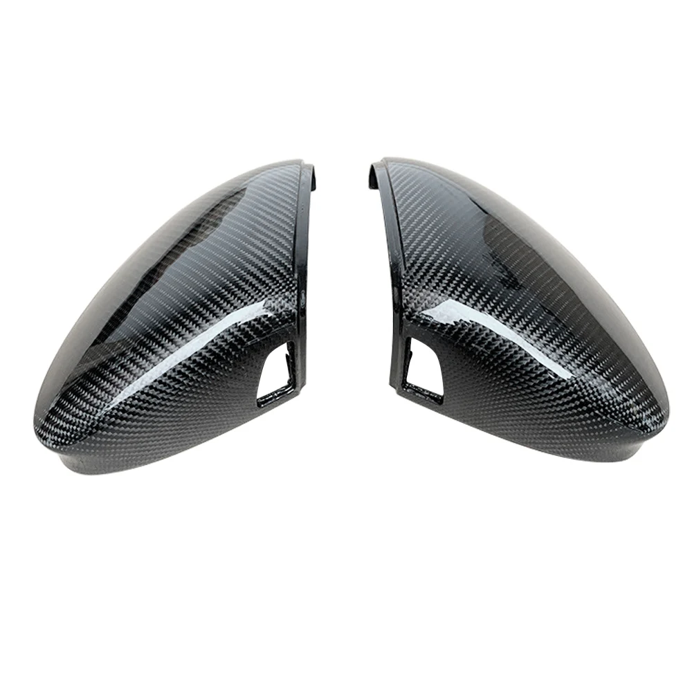 Car Rearview Mirror Covers Caps Shell For Volkswagen VW MK8 Golf 8 VIII 2020 2021 Car Side Mirror Covers Caps ABS Gloss Black