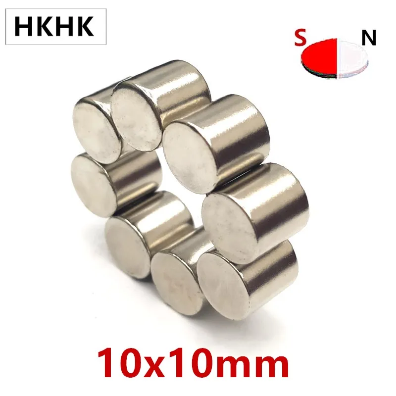 Diametrically NdFeB Magnet 3D Printed Cartan Game Diameter 10x10 mm Neodymium Permanent Magnets Grade N45 NiCuNi Plated