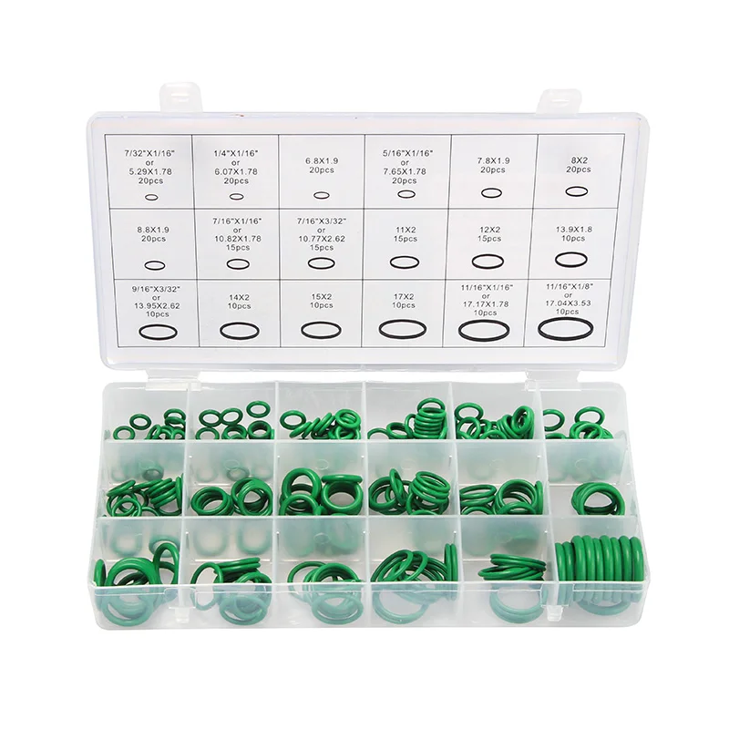 495Pcs/Pack 36 Sizes Kit Purple/Green+black Metric O Ring Seals Watertightness Rubber O Ring Gaskets Oil Resistance Assortment
