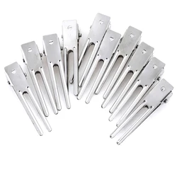 10pcs/lot Prong Metal Alligator Clips With Bulk Craft DIY Hair Clip Durable Hair Accessories Hair Pin Hairdressing Tools
