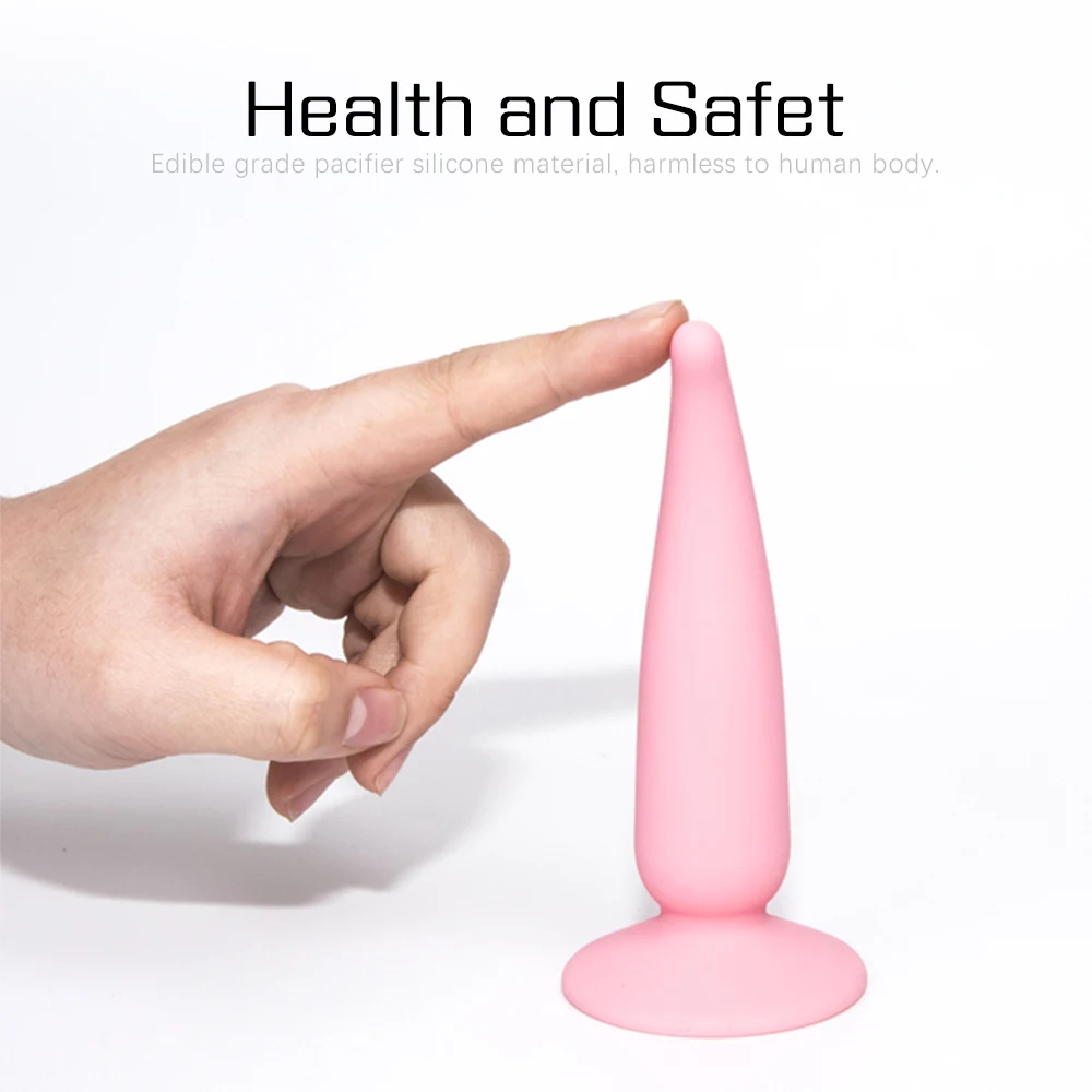 Adult Sex Toys Silicone Anal Plug with Strong Suction Cup Dildo Masturbation Anal Vaginal Stimulator Butt Plug Adult Sex Produt