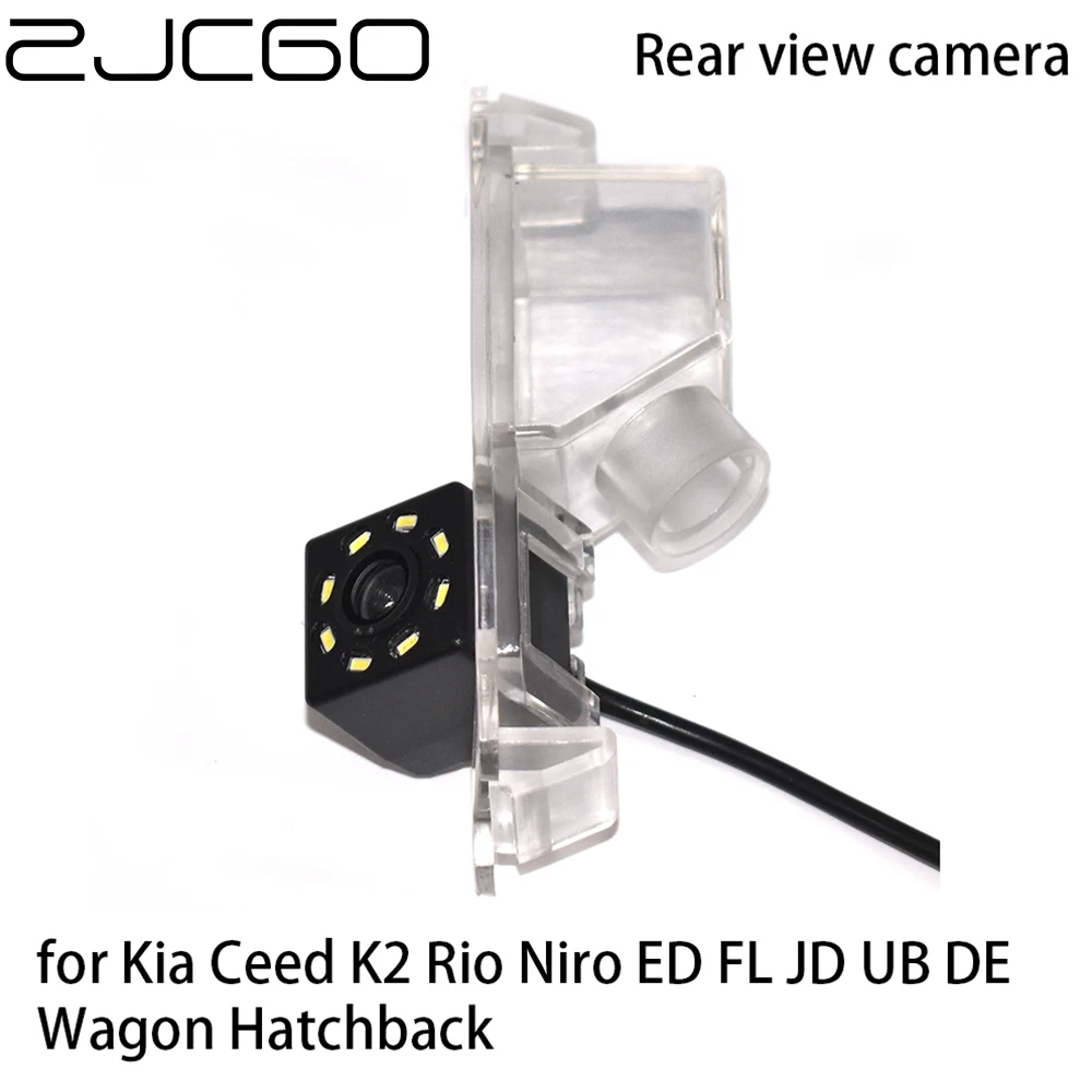 

ZJCGO CCD Car Rear View Reverse Back Up Parking Night Vision Camera for Kia Ceed K2 Rio Niro ED FL JD UB DE Wagon Hatchback