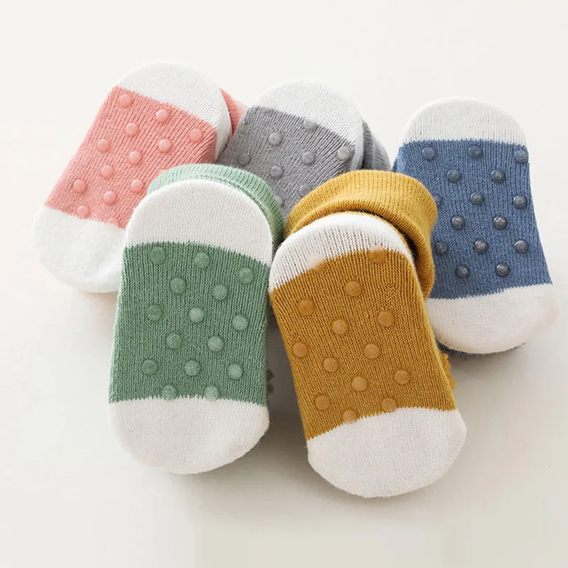 Newborn Baby Girl Boy Cute Cartoon Animal Socks Non-slip Kids Floor Socks Winter Warm Socks for Infant Toddler