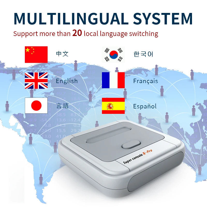 Console per videogiochi Super Console X Pro Mini/TV uscita HD WIFI per giochi PSP/N64/DC/PS1 per Xbox Gamepad giochi 50000 integrati