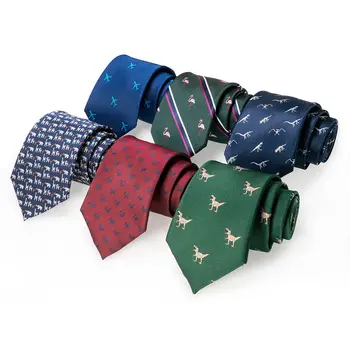 JEMYGINS 新款男士動物領帶,真絲編織領帶,8厘米,卡通恐龍狐狸提花時尚派對婚禮領帶禮品 10 最佳銷售 星形領帶 - №10