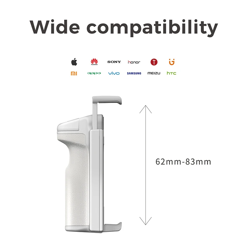 Smartphone Booster Pegangan Bluetooth Foto Stabilizer Pemegang dengan Shutter Release 1/4 Sekrup Telepon Berdiri