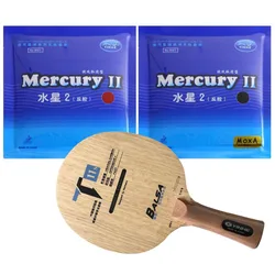 Galaxy YINHE T-11S T11S T 11S Table Tennis Blade With 2x Mercury II Rubber With Sponge Long  Shakehand   FL