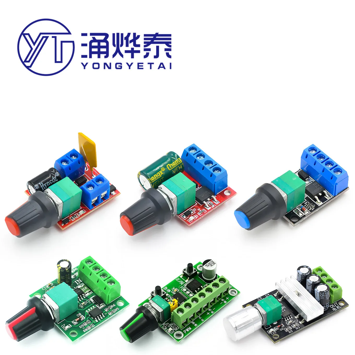 

YYT PWM DC motor speed controller 2A 3A 5A 10A switch function DC-DC 4.5V-35V Adjustable Speed Regulator 24V