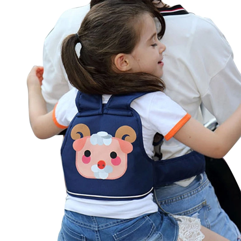 

Дышащий детский ремень безопасности для заднего сиденья мотоцикла, мультяшный детский ремень безопасности, ремешок из дышащего материала K0AF