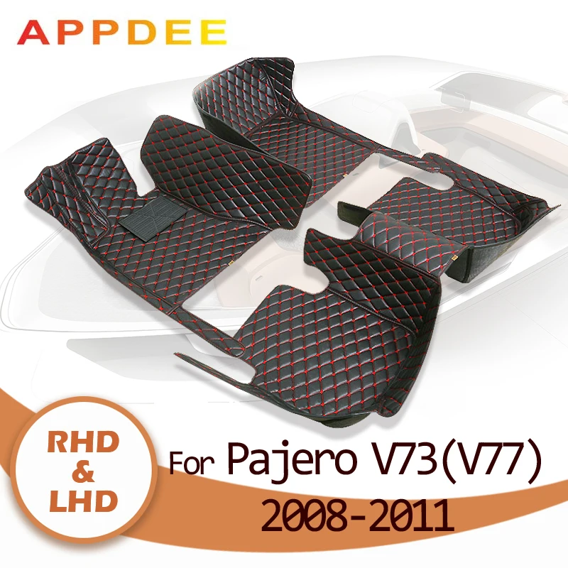 

APPDEE Car floor mats for Mitsubishi pajero V73 (V77) 2008 2009 2010 2011 Custom auto foot Pads automobile carpet cover