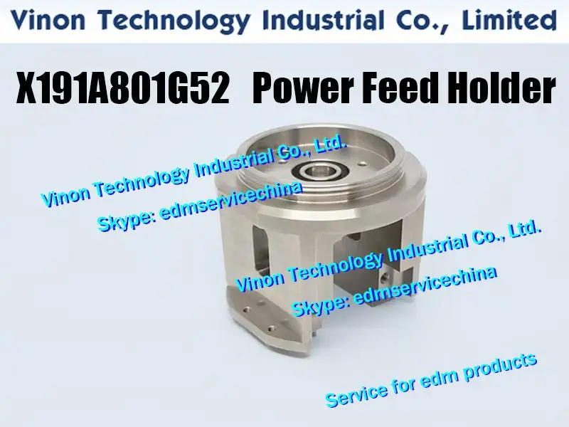 

X191A801G52 EDM MV Power Feed Holder, MV Block Upper Head for Mitsubishi MV1200S, MV2400S series machine X191-A801-G52, 22100034