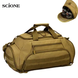 35L 45L Gym Bag Camping Backpack Tactical Molle Bags Sports 14'' Laptop Camera Men Shoulder Handbags Large Fitness Duffel Pack