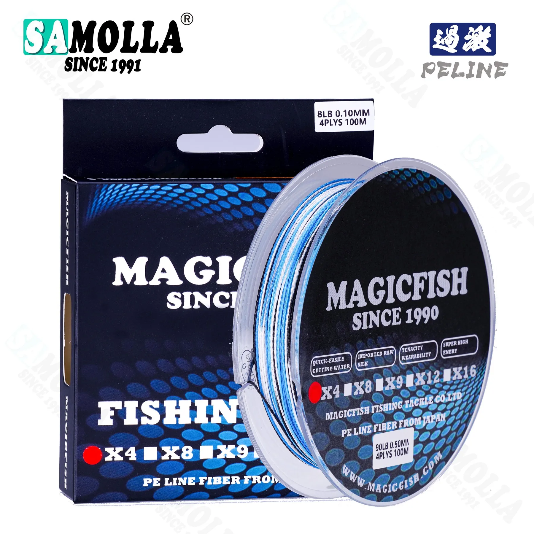 

New X4 Fishing Line Linha Multifilamento Pe 100M Trenzado Braided 4 Accesorios Mar A La Carpe Linha De Pesca Hilo Trenzado