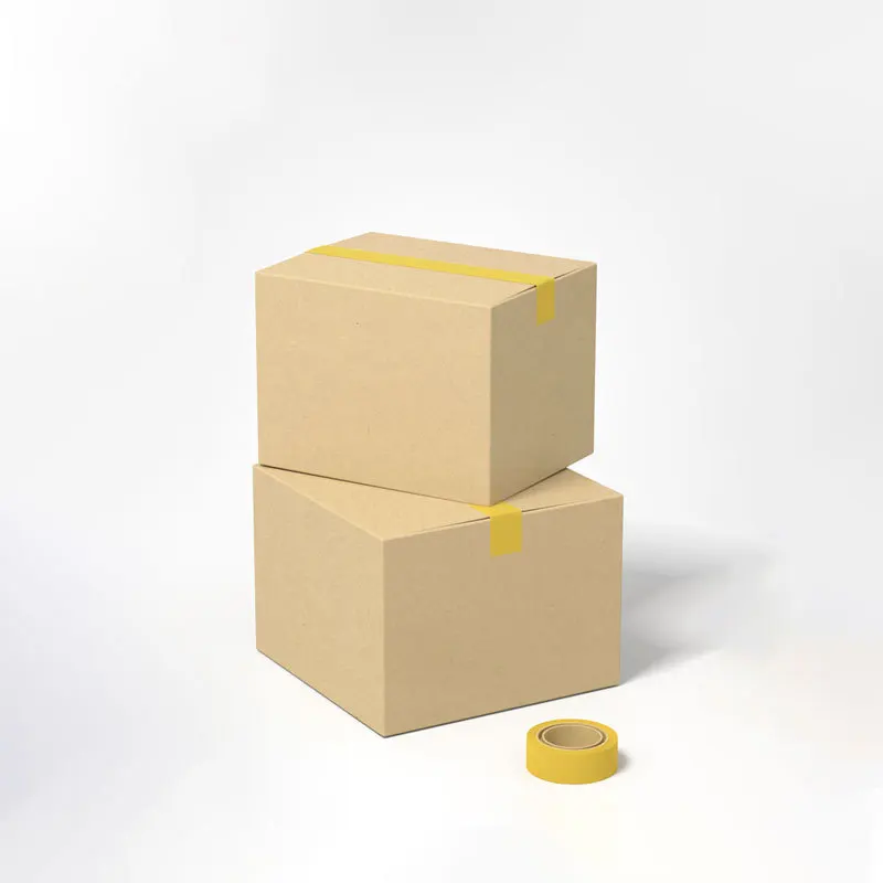 Caja de embalaje de cartón grueso para negocios, caja de cartón marrón Natural, buzón de cartón en blanco, Papel Kraft corrugado para envío, 5 uds.