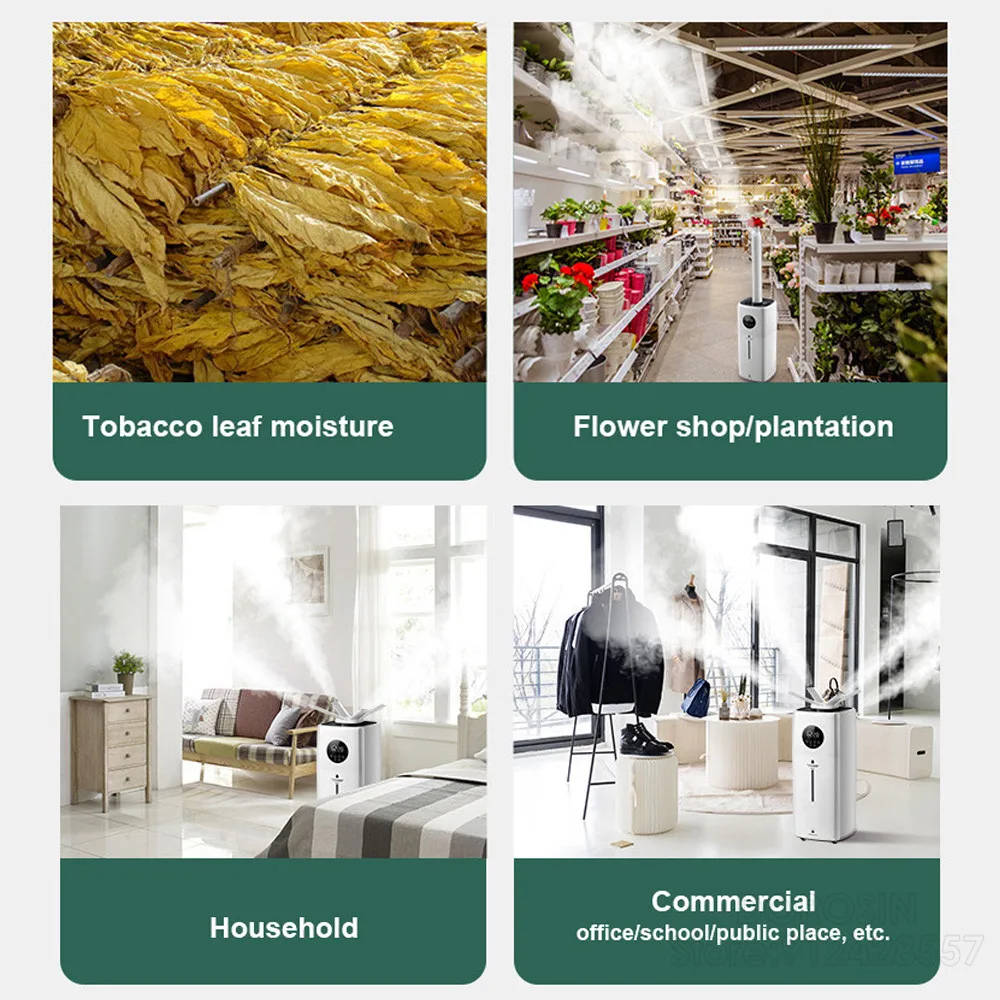 21L ขนาดใหญ่ความจุ Air Humidifier Diffuser Commercial สมาร์ทความชื้นควบคุมรีโมทคอนโทรล Mist Sprayer 110V-220V