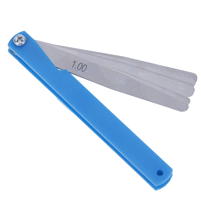 Stainless Steel Foldable Thickness Gap Filler Feeler Gauges Metric Feeler Gauge 17 Blades 0.02-1.00mm Measurements Tools