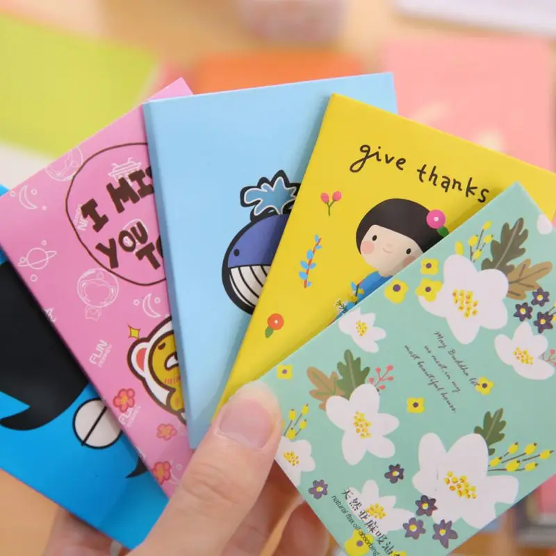 5*Tissue Makeup Cleansing Oil Absorbing Papers Cute Cartoon Blotting Facial Beauty NEW