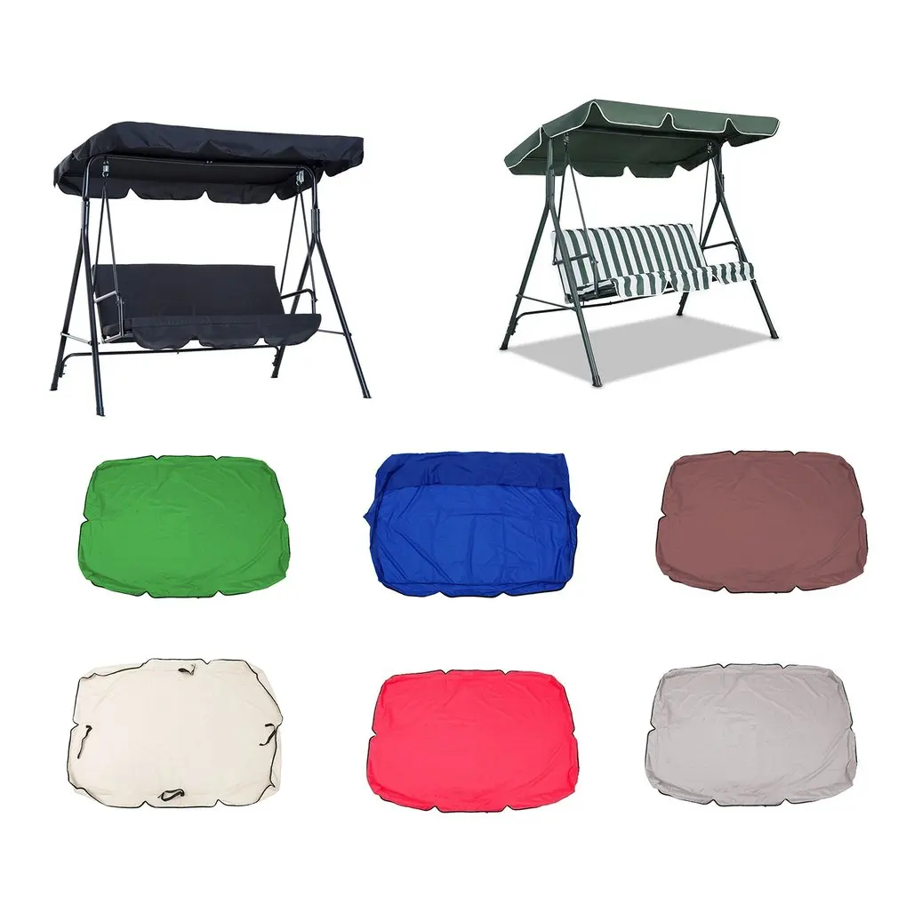 Seater Size Outdoor Garden Patio Swing Sunshade Cover Canopy Seat Top Cover courtyard waterproof swing sunshade