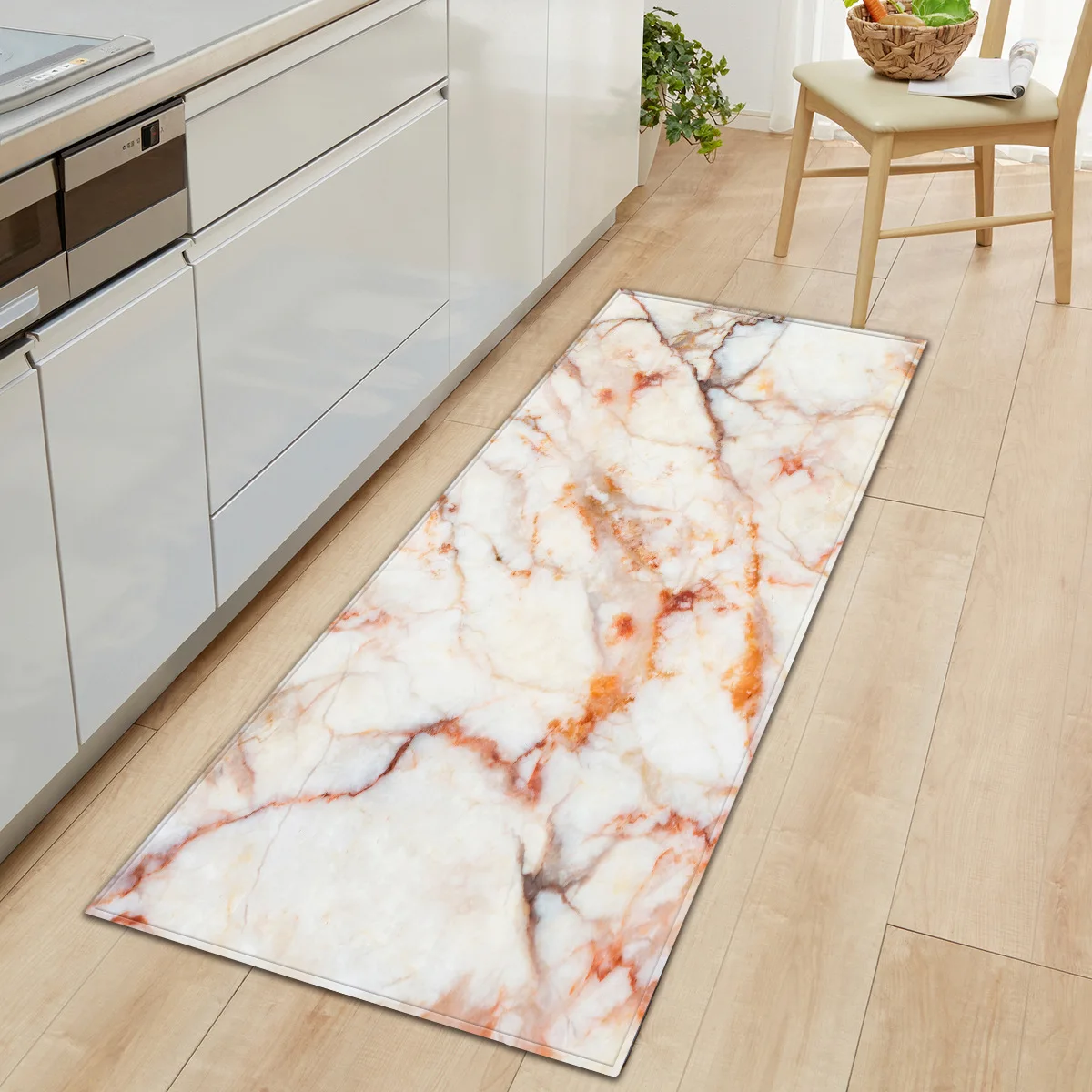 

WUJIE 3D Printing Marble Pattern Rugs for Living Room Anti-Slip Soft Doormat Floor Mat Washable Bathroom Bedroom Rug Home Decor