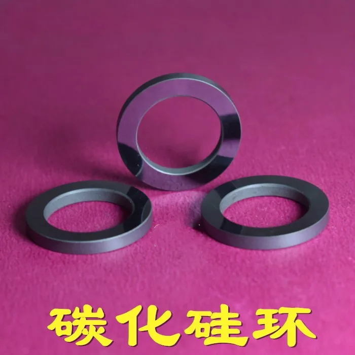 Anillo de carburo de silicio personalizado, anillo de sello, anillo plano, placa de oblea, boquilla de carburo de silicio