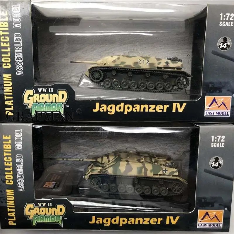 1/72 WWII German Jagdpanzer IV Tank Germany Army Jagd Panzer Tank 1945 Finished Model Easymodel Toy