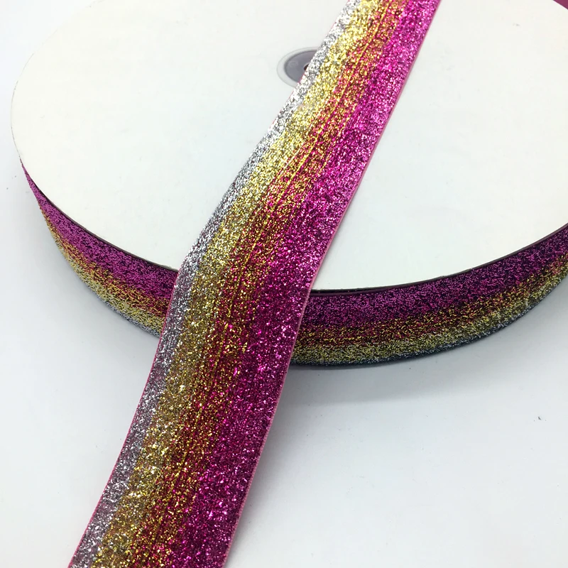 3 Yards 38mm Glitter Velvet Ribbon Wedding Party Decoration Handmade  Gift Wrapping Hair Bowknot DIY Christmas