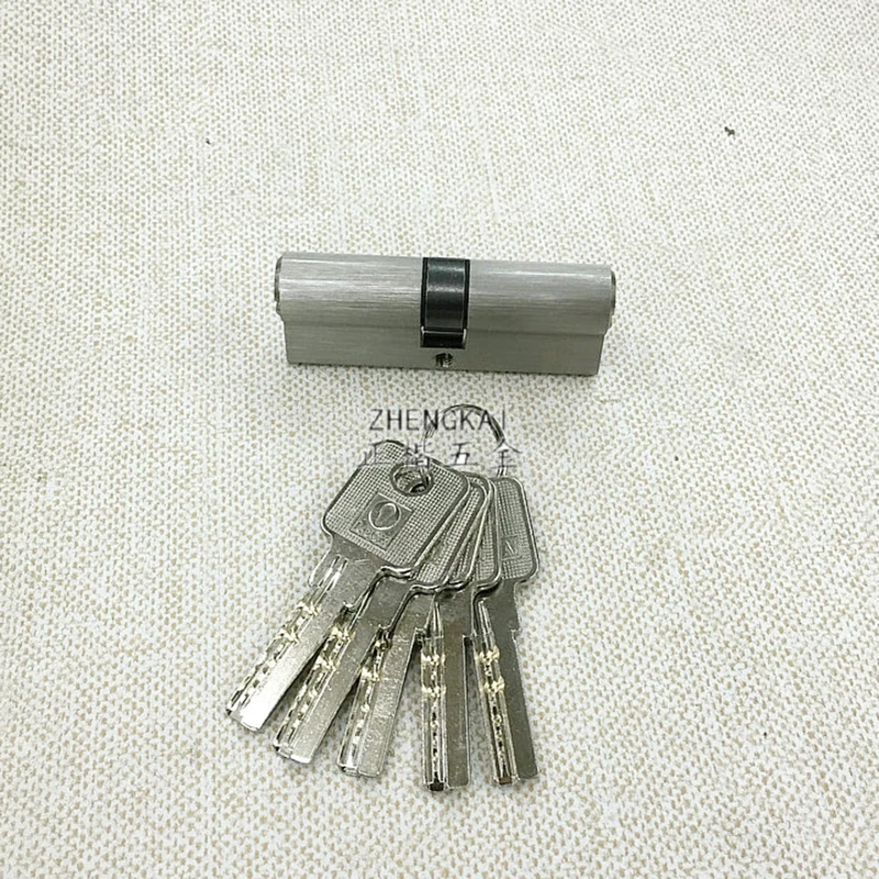 All Brass Open Lock Door Window  Security  70mm Cylinder  Living Room  Lock Handle Customized  Brass Key